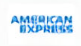 American Express logo in blue text.